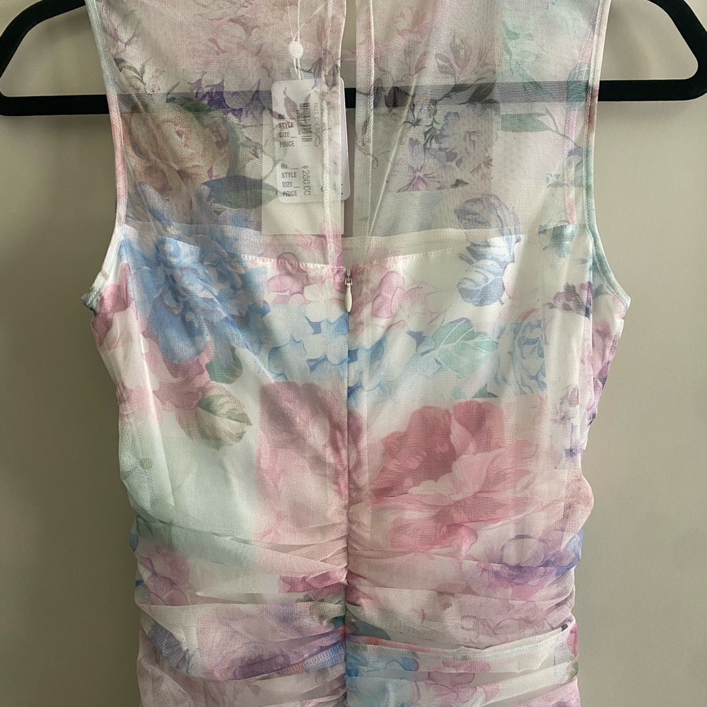 Size small NWT Amanda Uprichard midi floral dress - Picture 4 of 8